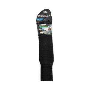 Bridgedale Unisex Explorer Heavyweight Merino Performance Knee Length Socks (Black)