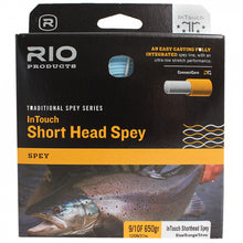 Load image into Gallery viewer, Rio InTouch Short Head Spey Fly Line (9/10 /Floating/120ft)(Blue/Orange/Straw)