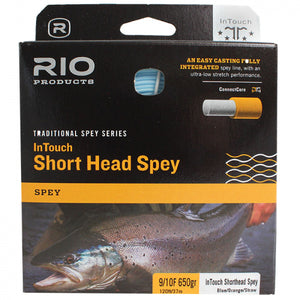 Rio InTouch Short Head Spey Fly Line (9/10 /Floating/120ft)(Blue/Orange/Straw)