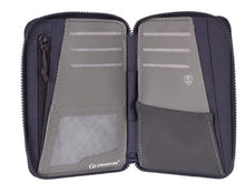 Load image into Gallery viewer, Lifeventure RFiD Mini Recycled Travel Wallet (Navy Blue)