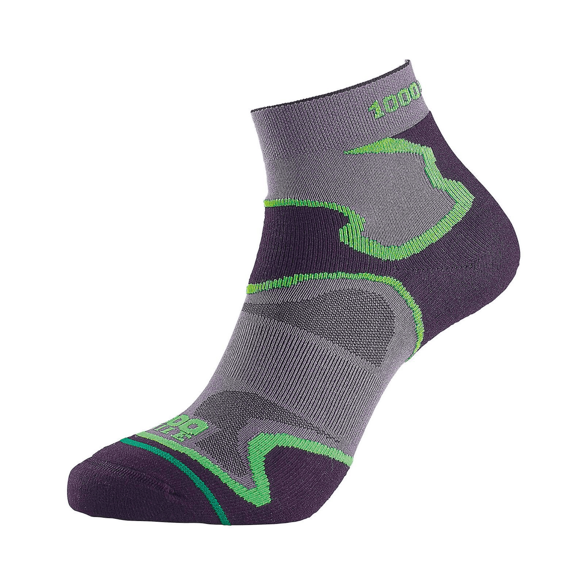 1000 Mile Men's Fusion Antiblister Tactel® Double Layer Anklet Socks (Black)