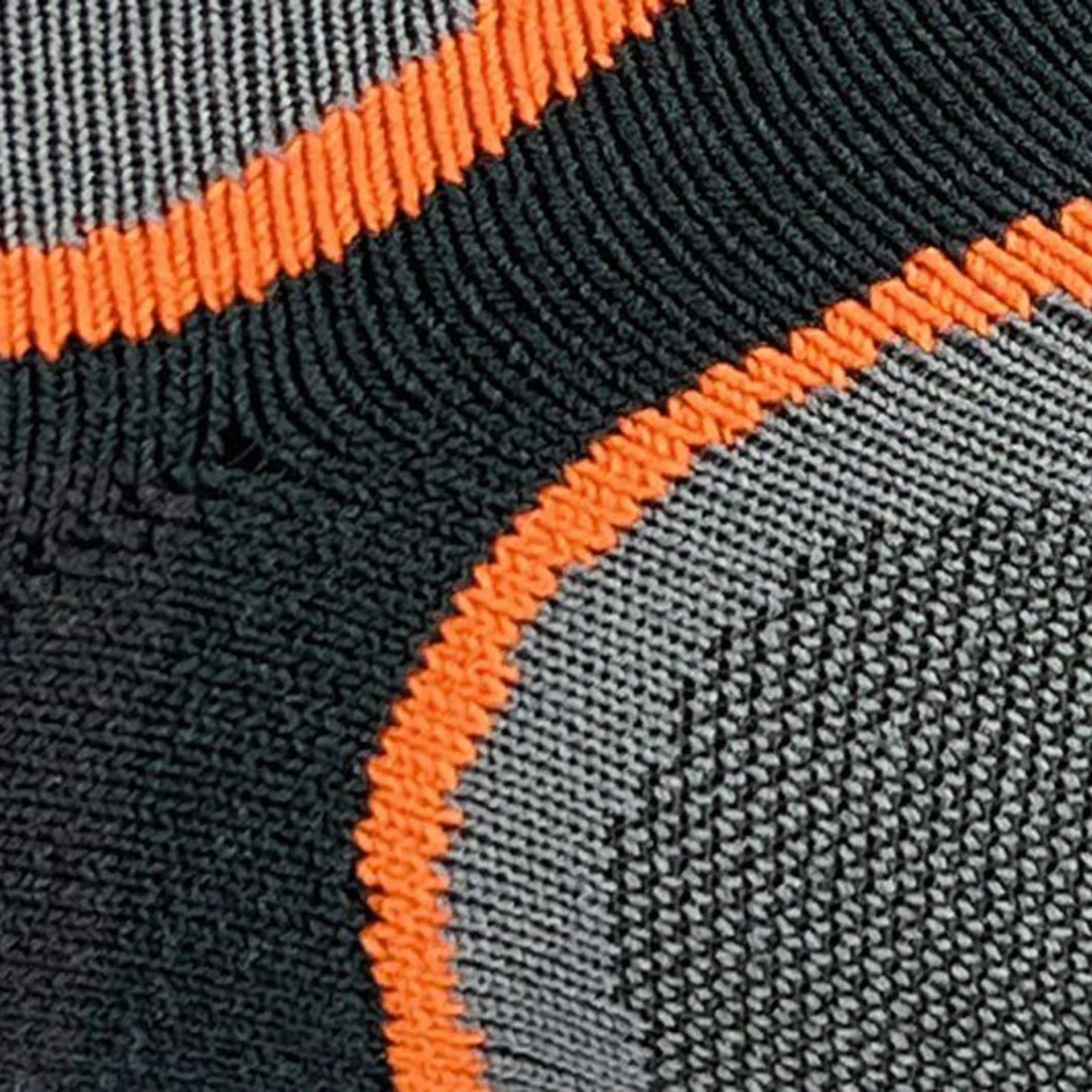 1000 Mile Men's Fusion Tactel® Double Layer Socklet (Black/Orange)