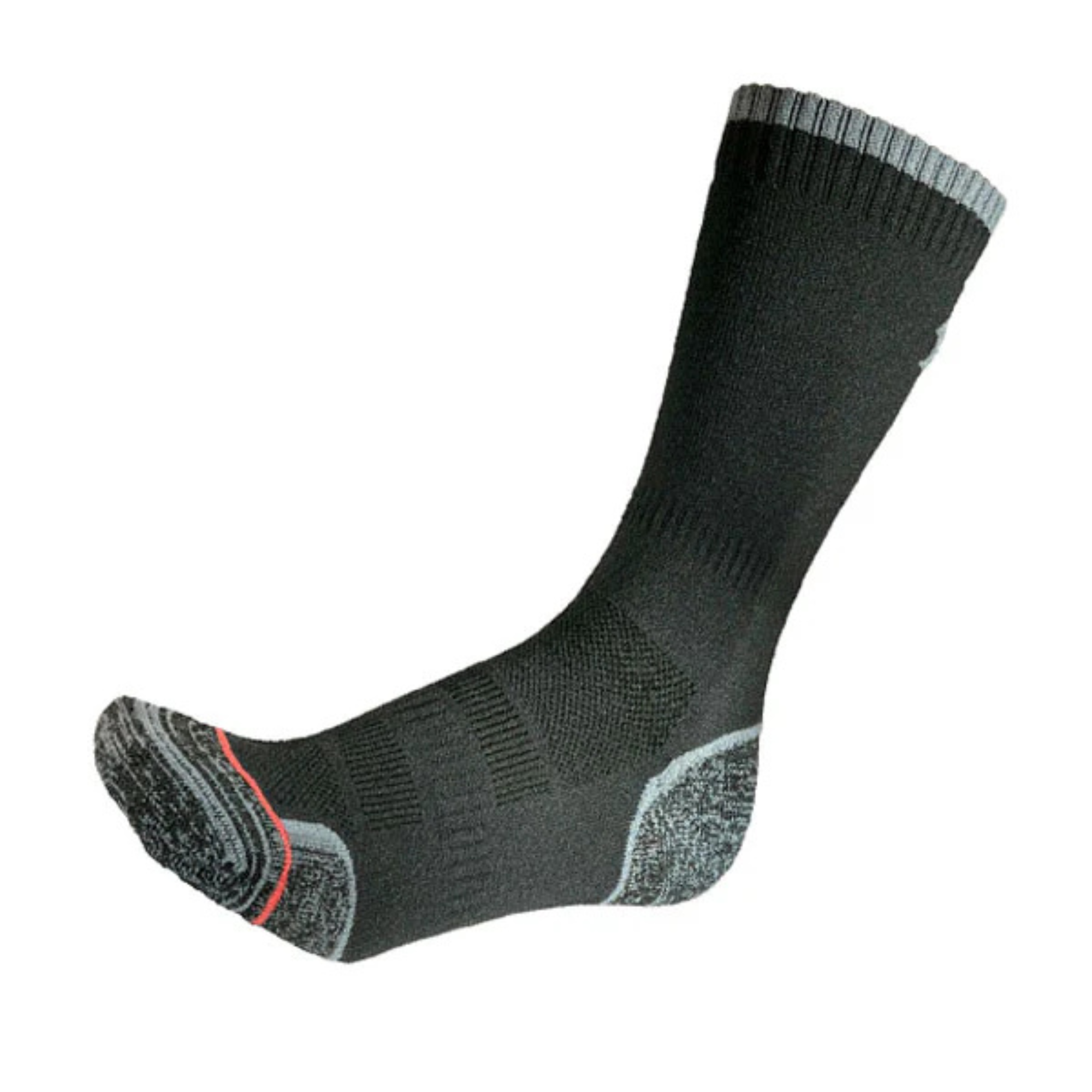 1000 Mile Men's Trek Merino Blend Single Layer Socks - 2 Pair Pack (Grey/Navy)