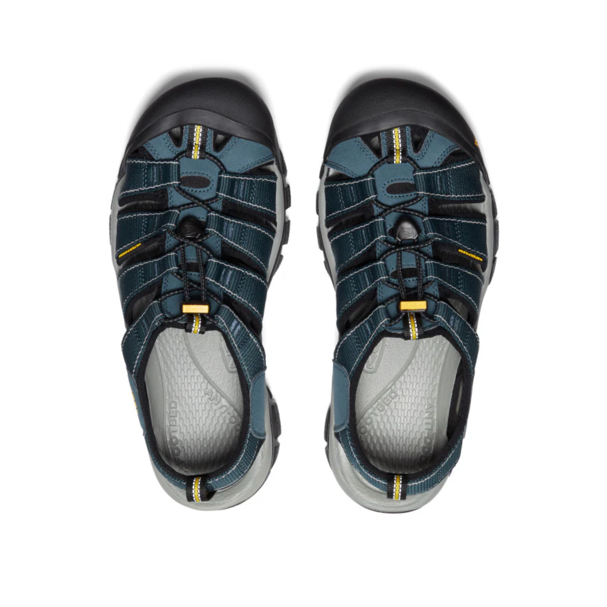 Keen Men's Newport H2 Closed Toe Sandals (Navy/Medium Grey)