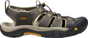 Keen Men's Newport H2 Closed Toe Sandals - WIDE FIT (Raven/Aluminium)