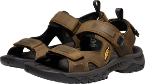 Keen Men's Targhee III Open Toe Sandals - WIDE FIT (Bison/Mulch)