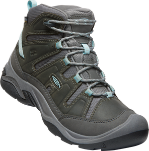 Keen Women's Circadia Waterproof Mid Trail Boots - WIDE FIT (Steel Grey/Cloud Blue)