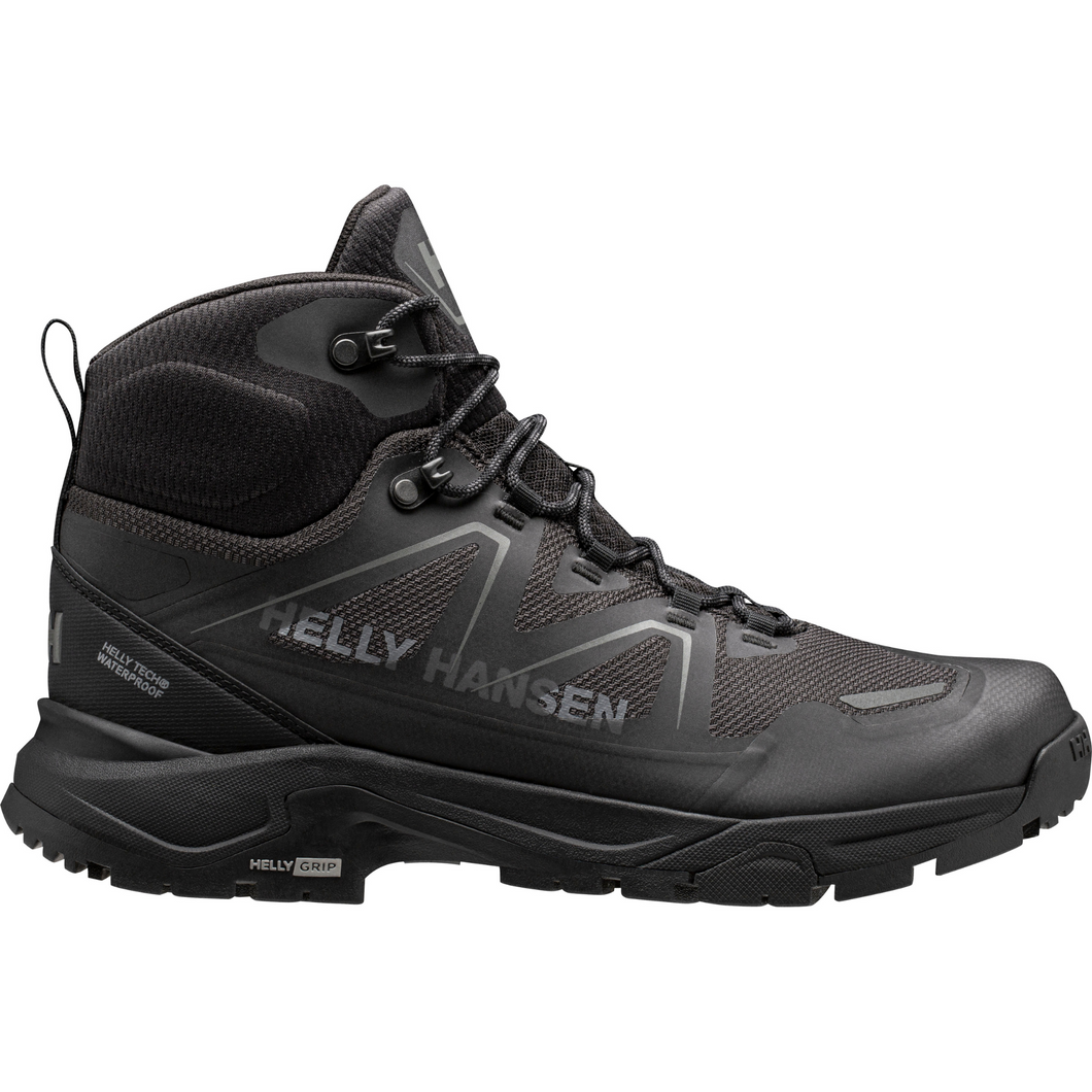 Helly Hansen Men's Cascade HT Waterproof Mid Trail Boots (Black/New Light Grey)