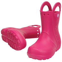 Load image into Gallery viewer, Crocs Kids Handle It Rain Wellies (Pink)(Size C6-J3)
