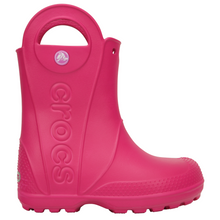 Load image into Gallery viewer, Crocs Kids Handle It Rain Wellies (Pink)(Size C6-J3)
