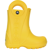 Load image into Gallery viewer, Crocs Kids Handle It Rain Wellies (Yellow)(Sizes C6-J3)
