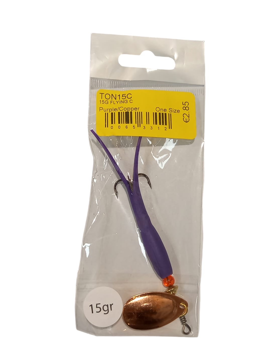 Flying C Spinning Lure (15g Purple/Copper)