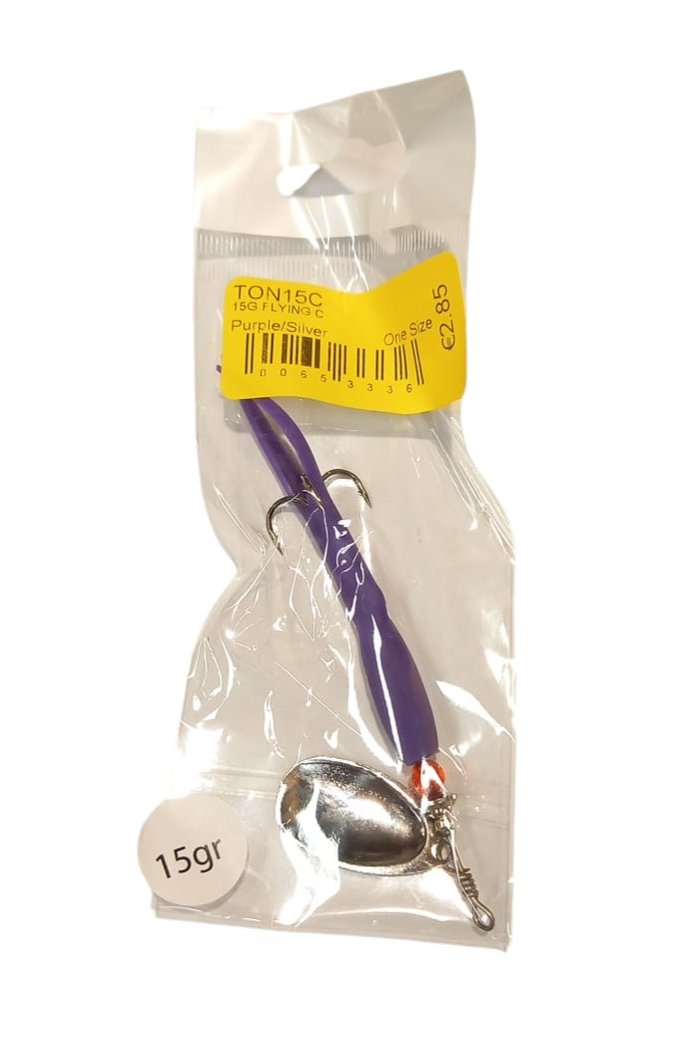 Flying C Spinning Lure (15g Purple/Silver)