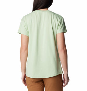 Columbia Women's Sun Trek Short Sleeve Graphic Tee (Sage Leaf/Wavy Rays)