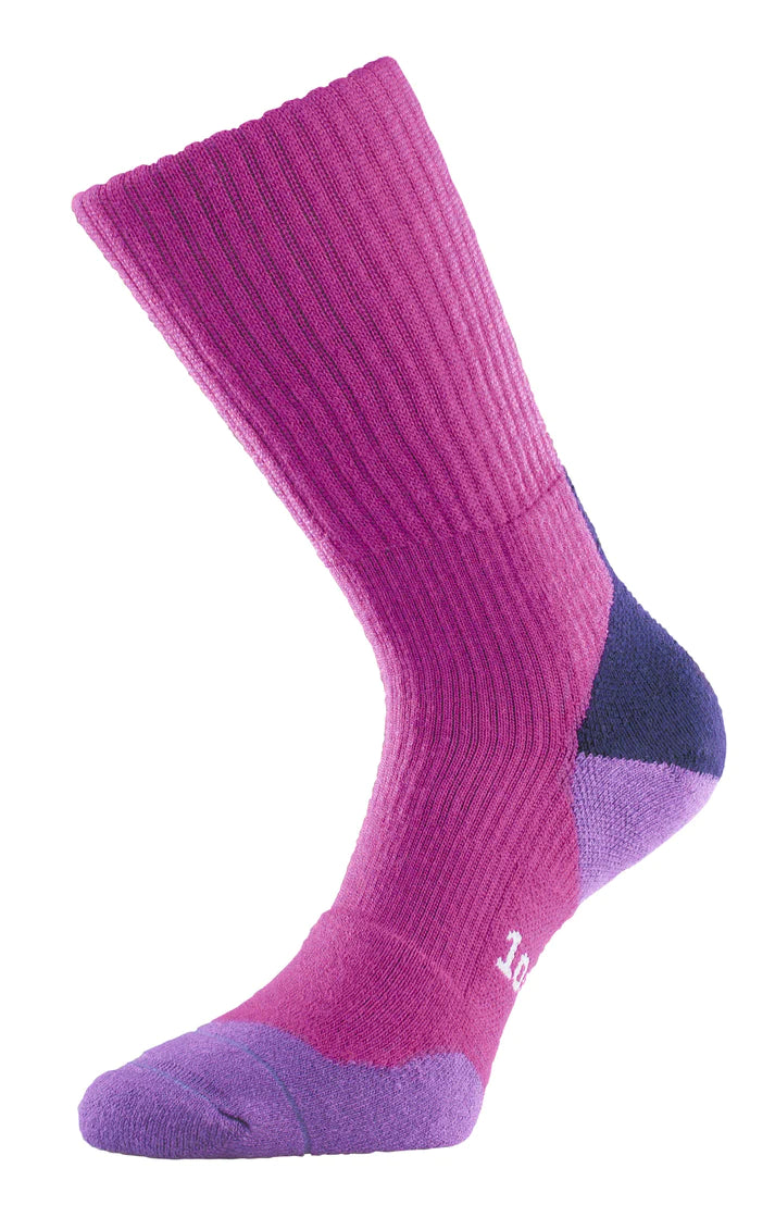 1000 Mile Women's Fusion Antiblister Tactel® Merino Blend Double Layer Socks (Pink)