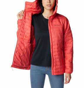Columbia Women's Silver Falls Hooded Insulated Jacket (Juicy)