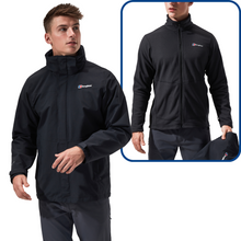 Load image into Gallery viewer, Berghaus Men&#39;s Hillwalker Gemini Gore-Tex 3-IN-1 Waterproof Insulated Jacket (Black)
