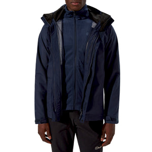 Berghaus Men's Hillwalker Gemini Gore-Tex 3-IN-1 Waterproof Jacket (Dark Blue)