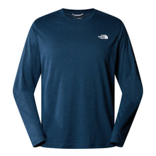 Load image into Gallery viewer, The North Face Men&#39;s Reaxion Amp Long Sleeve Tech Tee (Shady Blue Dark Heather)
