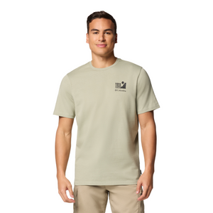 Columbia Men's Explorers Canyon Back Short Sleeve Tee (Safari/Explore Outdoors)