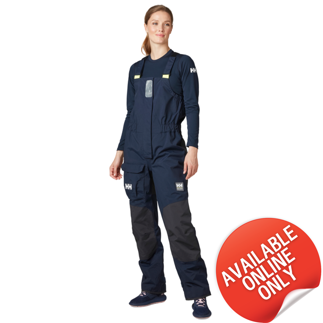 Helly Hansen Women's Pier Bib 3.0 Coastal HT 2L Sailing Trousers (Navy)