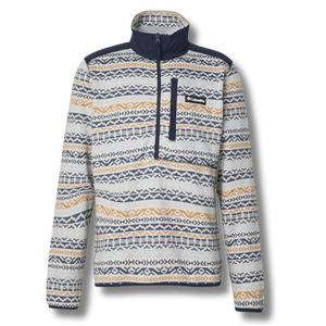 Columbia Men's Sweater Weather III Printed Half Zip Fleece (Dark Stone Madras Multi)