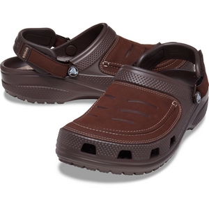 Crocs Unisex Yukon Vista II LiteRide Clogs (Espresso/Mushroom)