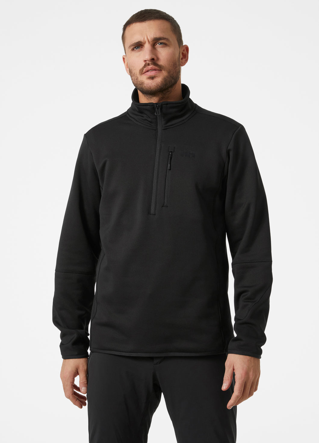 Helly Hansen Men's Alpha Zero Water Resistant Half Zip Fleece Top (Black)