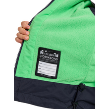 Load image into Gallery viewer, Didriksons Kids Enso 5 Waterproof Fleece Lined Jacket (Frog Green)(Ages 1-10)
