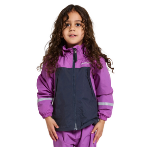 Didriksons Kids Enso 5 Waterproof Fleece Lined Jacket (Tulip Purple)(Ages 1-10)