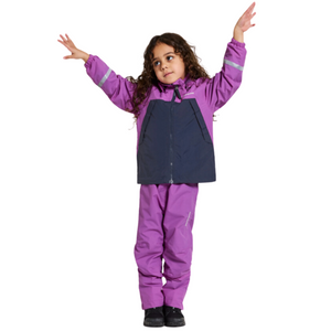 Didriksons Kids Enso 5 Waterproof Fleece Lined Jacket (Tulip Purple)(Ages 1-10)