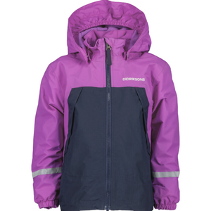 Didriksons Kids Enso 5 Waterproof Fleece Lined Jacket (Tulip Purple)(Ages 1-10)