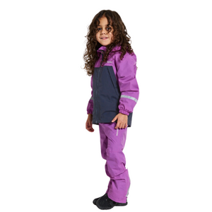 Didriksons Kids Enso 5 Waterproof Fleece Lined Jacket (Tulip Purple)(Ages 1-10)