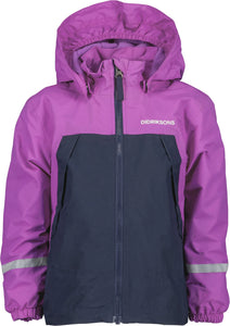 Didriksons Kids Enso 5 Waterproof Fleece Lined Jacket (Tulip Purple) Ages 1-10)