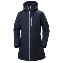 Load image into Gallery viewer, Helly Hansen Women's Long Belfast Winter HT Waterproof Insulated Parka (Navy)

