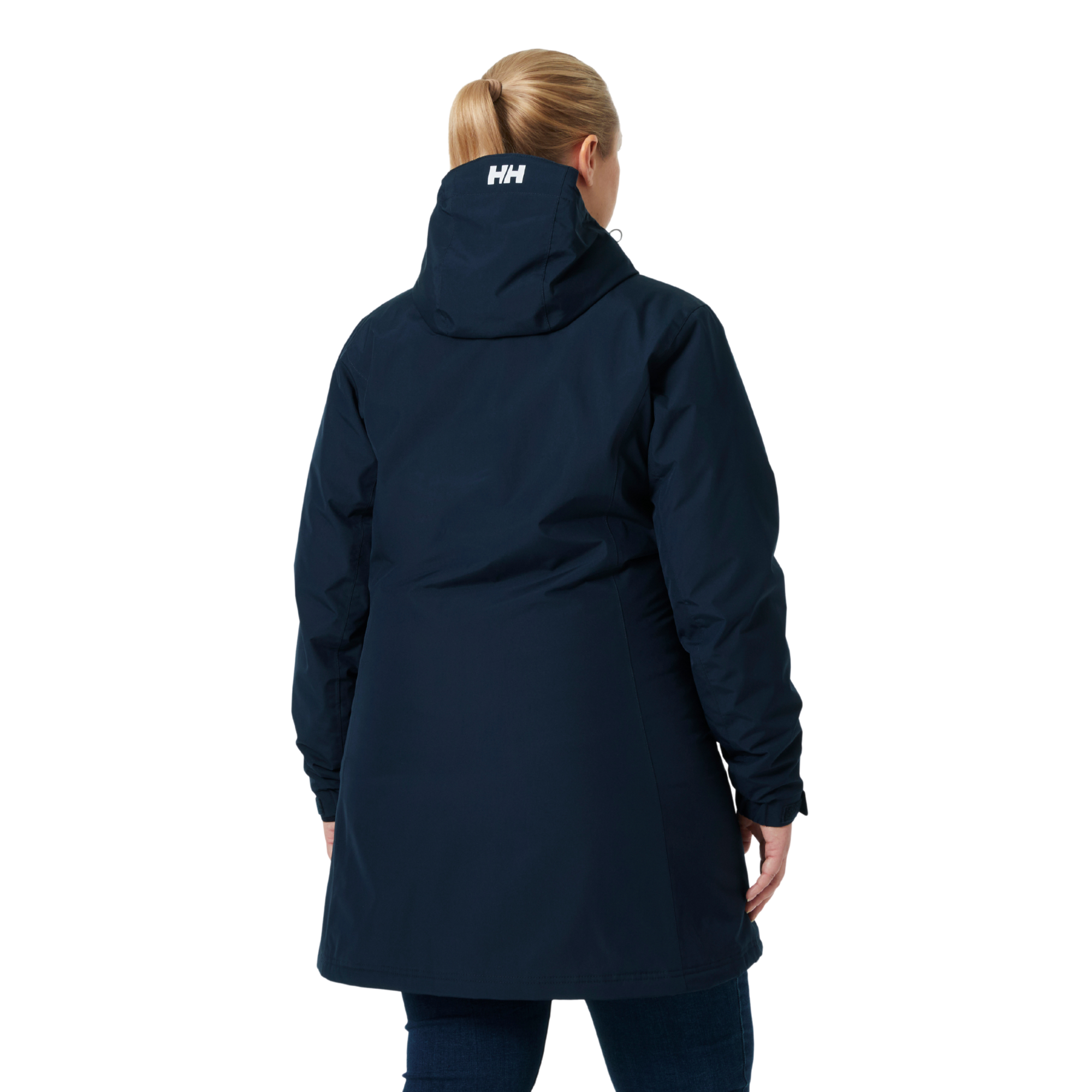 Helly Hansen Women's Long Belfast Winter Insulated Waterproof Coat Navy 597 62395