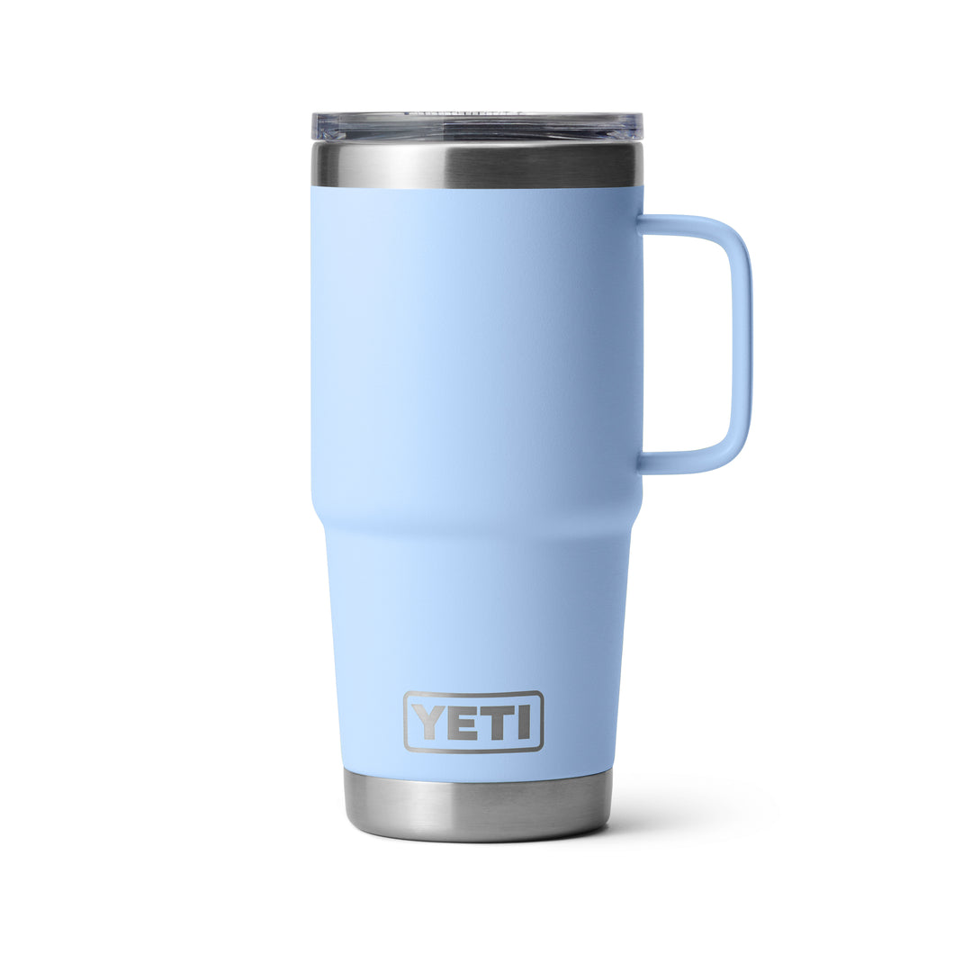 Yeti Rambler Travel Mug (20oz/591ml)(Big Sky Blue)