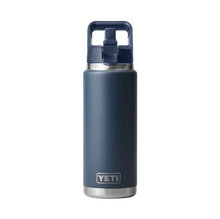 Load image into Gallery viewer, Yeti Rambler Insulated Bottle with Coloured Straw Cap (26oz/769ml)(Navy)
