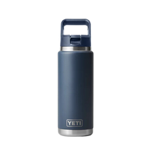 Load image into Gallery viewer, Yeti Rambler Insulated Bottle with Coloured Straw Cap (26oz/769ml)(Navy)
