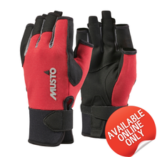 Load image into Gallery viewer, Musto Unisex Essential Sailing Gloves - Short Finger (True Red)
