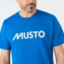Load image into Gallery viewer, Musto Men&#39;s Logo Cotton Tee (Aruba Blue)
