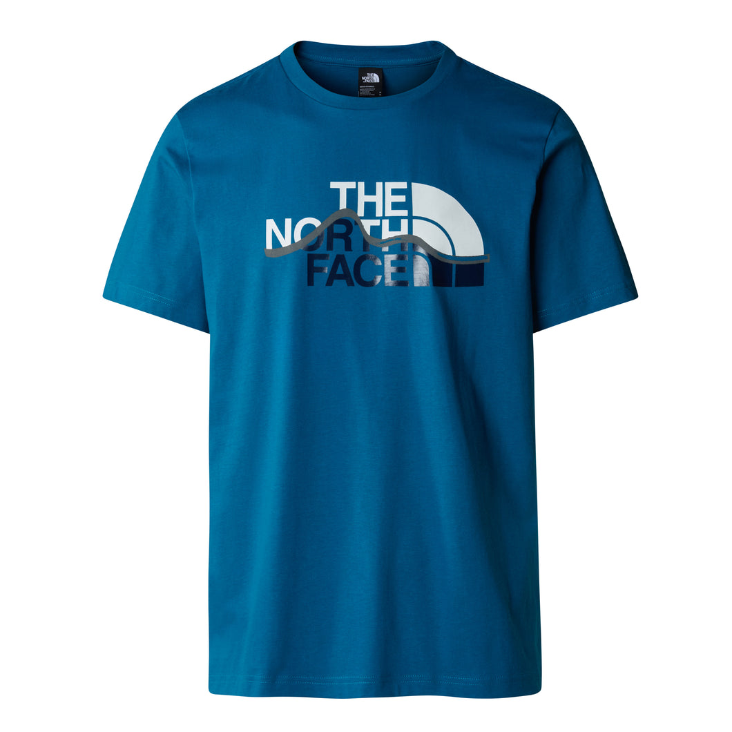 The North Face Men’s S/S Mountain Line Short Sleeve Tee (Adriatic Blue)