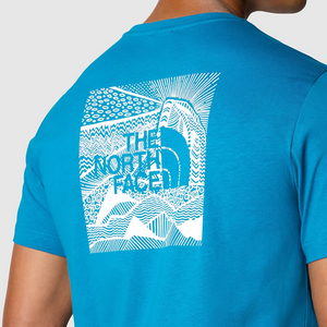 The North Face Men's Short Sleeve Redbox Celebration Tee (Adriatic Blue)