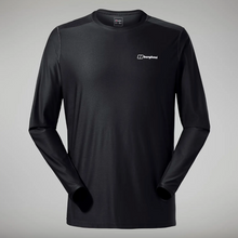 Load image into Gallery viewer, Berghaus Men&#39;s 24/7 Crew Long Sleeve Technical Base Layer Top (Black)
