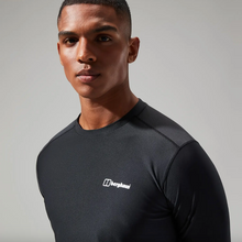 Load image into Gallery viewer, Berghaus Men&#39;s 24/7 Crew Long Sleeve Technical Base Layer Top (Black)
