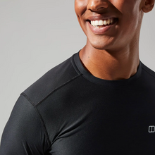 Load image into Gallery viewer, Berghaus Men&#39;s 24/7 Crew Long Sleeve Technical Base Layer Top (Black)
