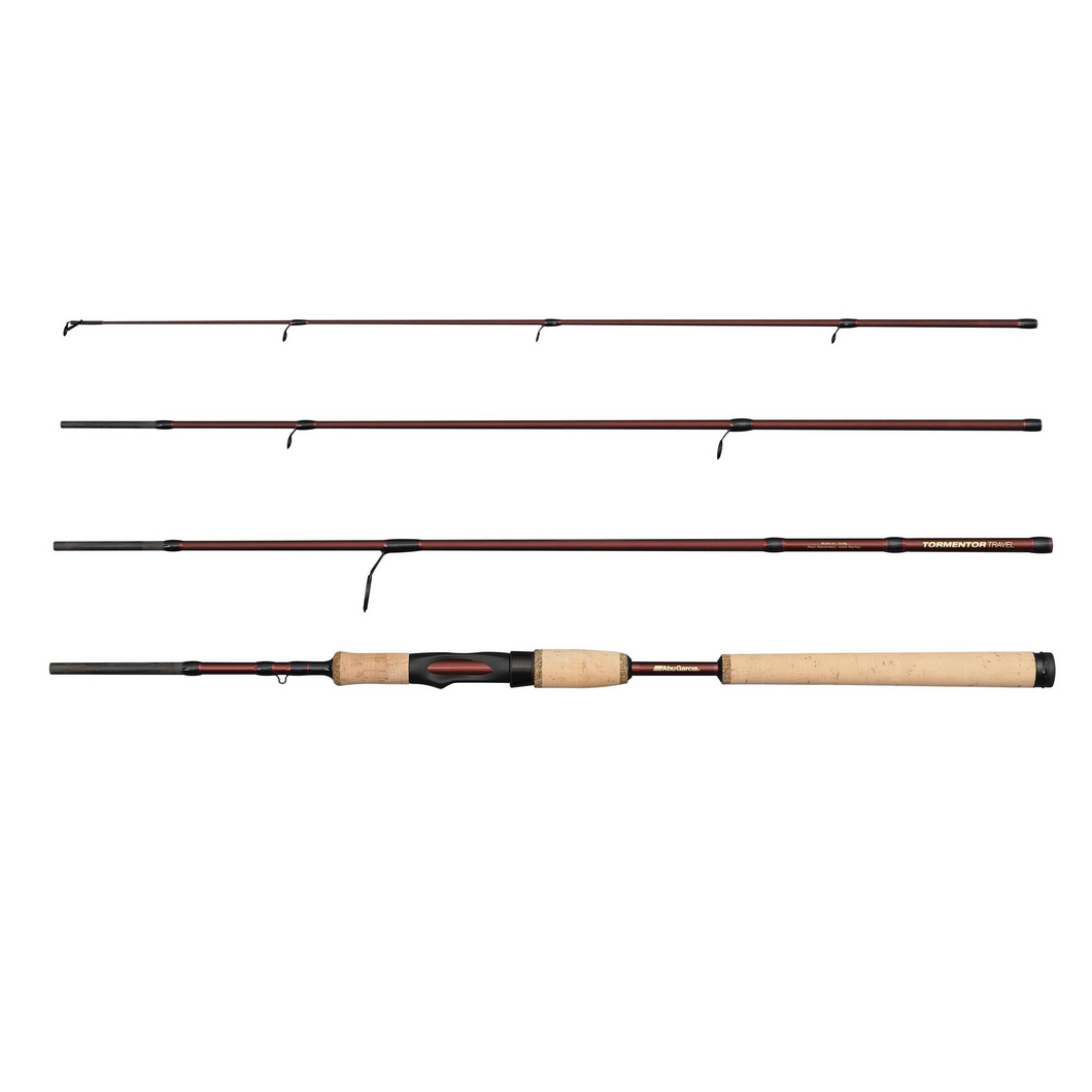 Abu Garcia 8ft/2.44m Tormentor 2 4 Section Travel Spinning Rod (20-60g)