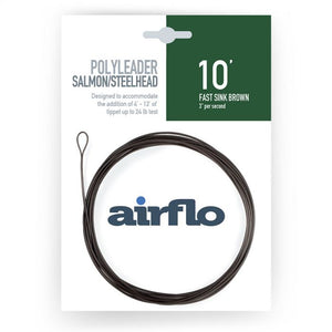 Airflo Salmon/Steelhead Polyleader (Brown)(10ft/Fast Sinking/24lbs)