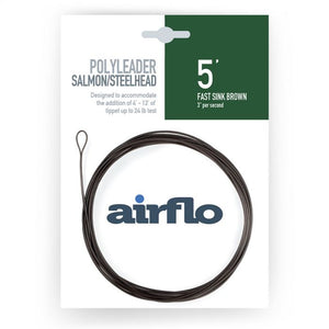 Airflo Salmon/Steelhead Polyleader (Brown)(5ft/Fast Sinking/24lbs)