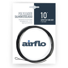 Load image into Gallery viewer, Airflo Salmon/Steelhead Polyleader (Grey)(10ft/Super Fast Sinking/24lbs)
